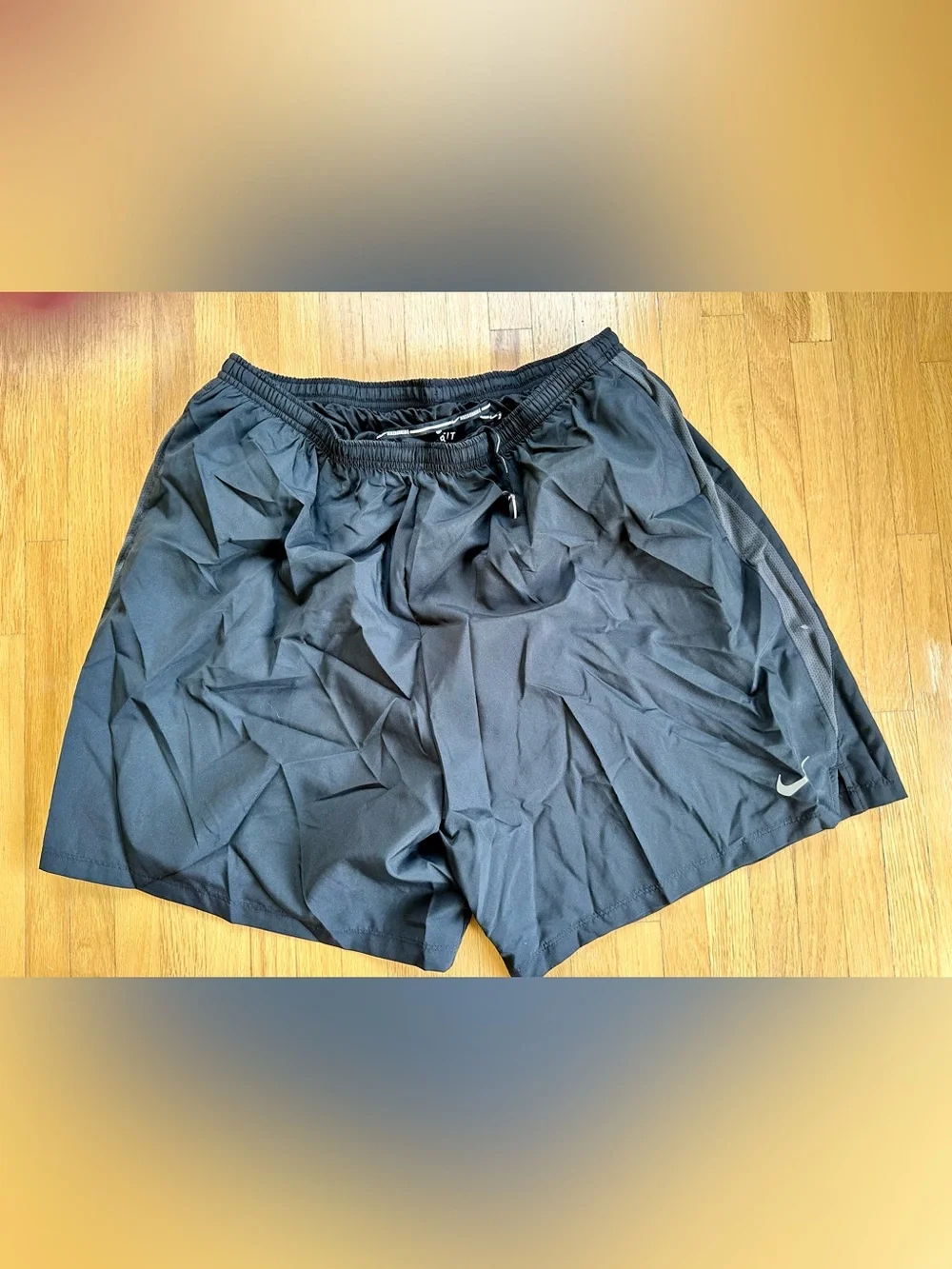 NWT Nike Black Athletic Shorts with Drawstring